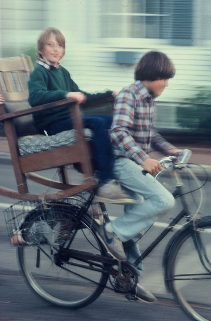 1981 - Edgartown, MA. Lucas Brunelle and his friend Jessie